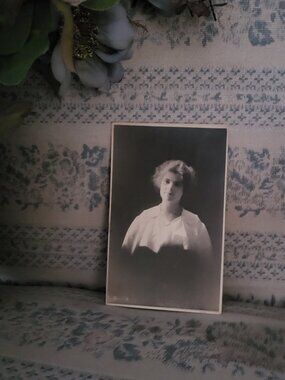 Antique Edwardian Real Photo Postcard RPPC Canadian Woman Unposted